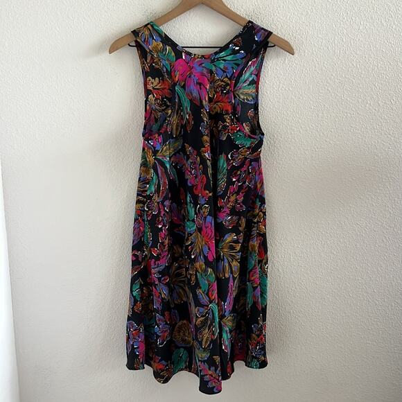 Roberta Oaks Hawaii Art To Wear Aloha Floral Dress Made in Hawaii Medium - Picture 2 of 7